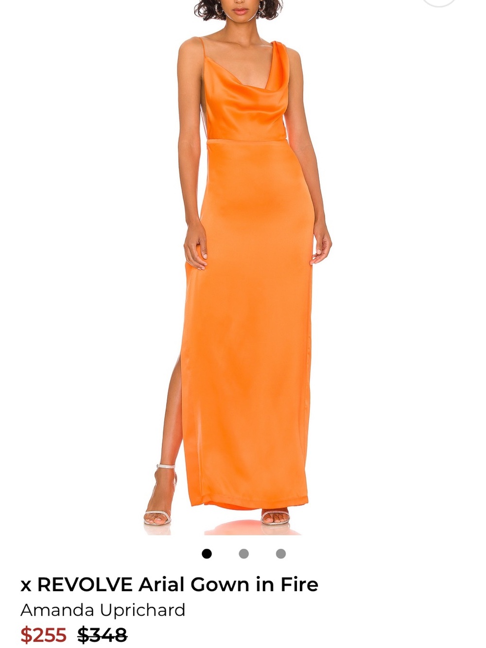 Amanda Uprichard Arial Gown - Orange